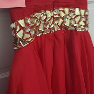 Beautiful Red Dress designed by Blush Size 10